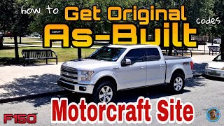 Forscan get original As-Built info from ford