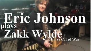 Eric Johnson playing Zakk Wylde's "Horse Called War" (JOKE)