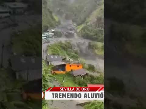 Aluvión en Sevilla de Orl, cantón del Azuay