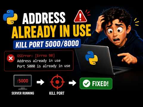 Fixing Addressalreadyinuse Error Port Killing Tutorial For Python Developers