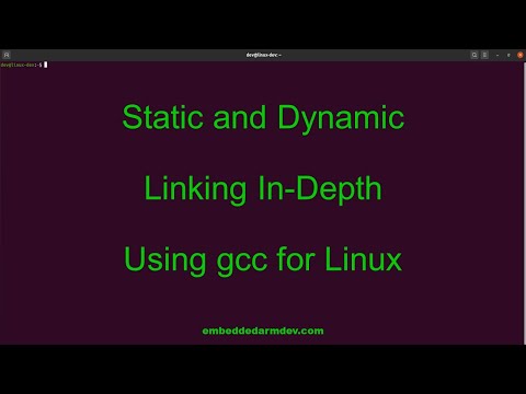 Static and Dynamic Linking on Linux with gcc