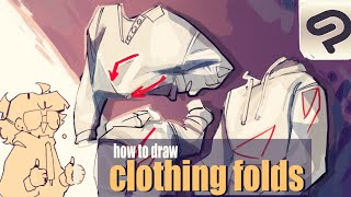 How to draw Clothing folds// Clip Studio Paint tutorial