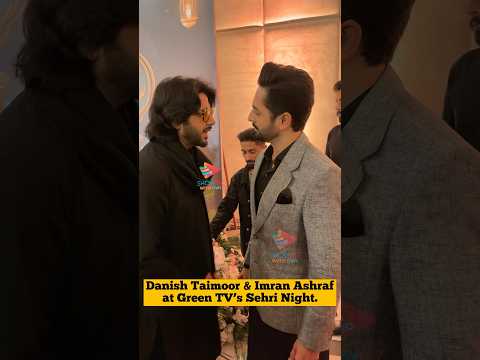 Danish Taimoor & Imran Ashraf at Green TV’s Sehri Night. #danishtaimoor #imranashraf