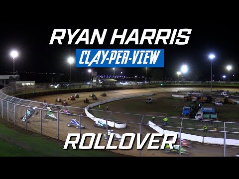 Wingless Sprints: Ryan Harris Rollover - Toowoomba Speedway