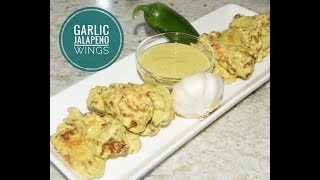Garlic Jalapeno Chicken Wings Recipe - Game Day Appetizers - Wing Sauce