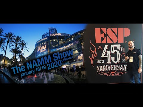 ESP Guitars booth at NAMM Show 2020