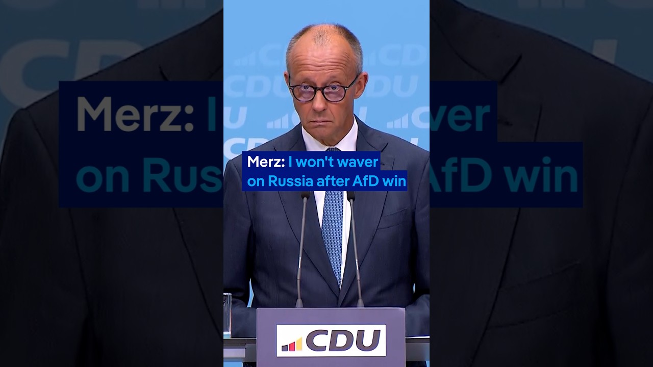German Chancellor Merz vows unwavering Russia opposition after AfD regional election surge