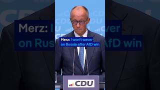 German Chancellor Merz vows unwavering Russia opposition after AfD regional election surge