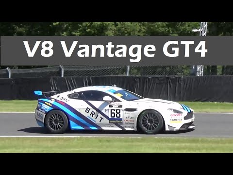 Aston Martin V8 Vantage GT4 Sound on Track Action 4.7 Litre 445BHP