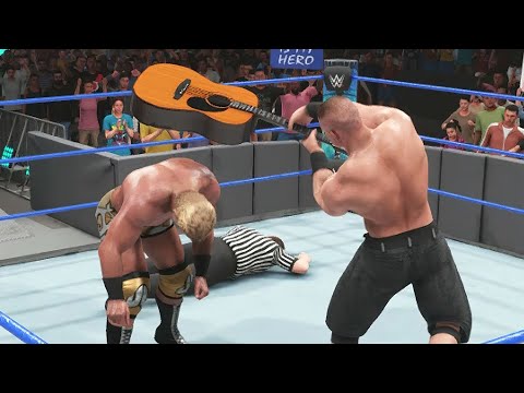 John Cena Total Wipeout of Jeff Jarrett with Brutal Guitar Smash