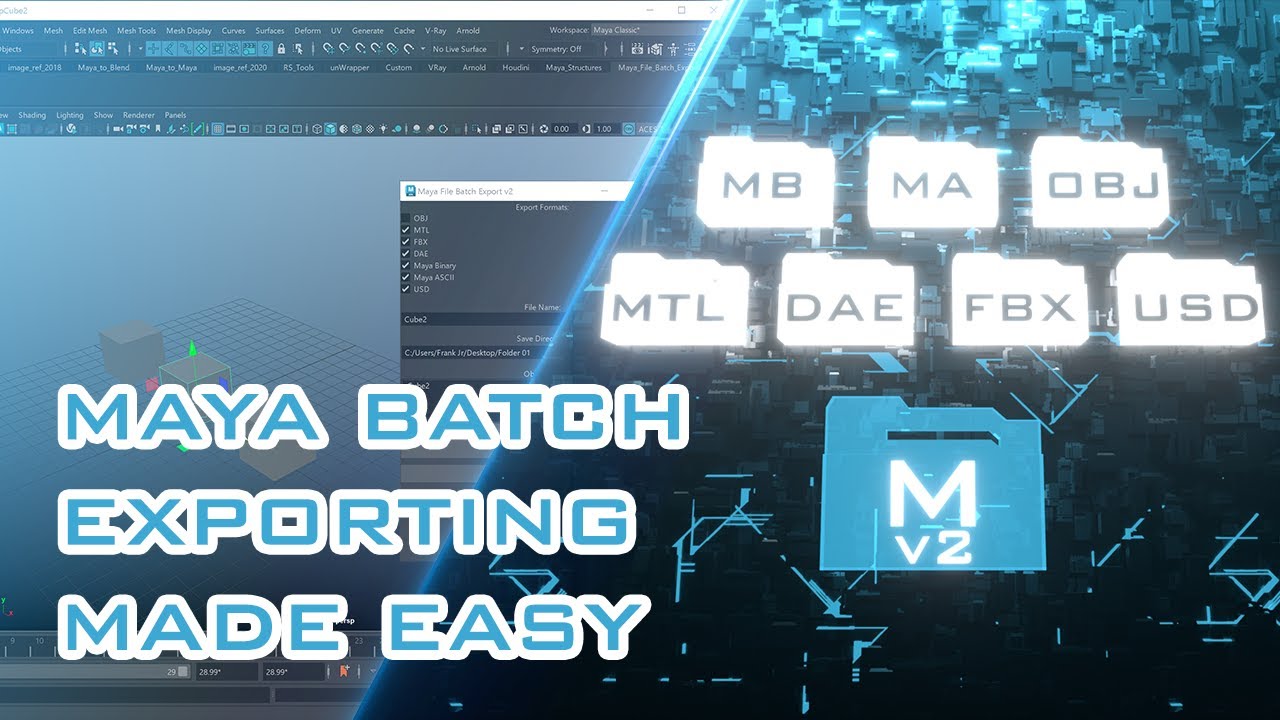Maya File Batch Export v2