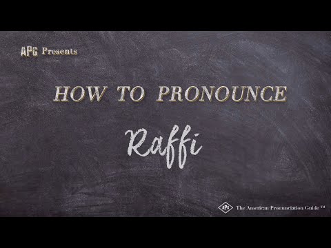 How to Pronounce Raffi (Real Life Examples!)