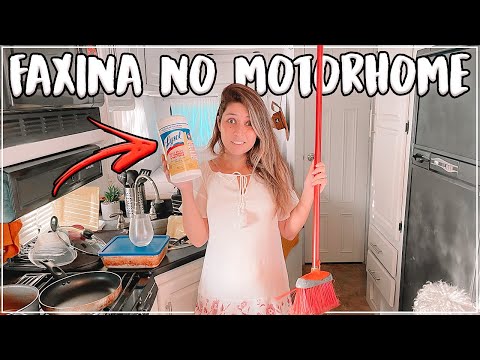 [FAXINA NO MOTORHOME] COMO É UM DIA DE FAXINA NA VIAGEM DE MOTORHOME NOS EUA - Dia 133