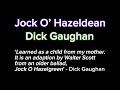 👰🏻‍♀️ ‘Jock O’ Hazeldean’ by Dick Gaughan