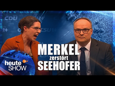 Was Merkel wirklich über Seehofer denkt | heute-show vom 10.02.2017