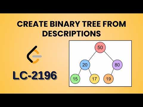 Leetcode 2196 Create Binary Tree From Description Java