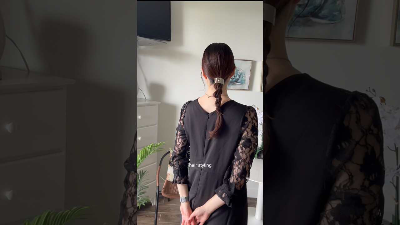 セルフでできる🍃お呼ばれヘアアレンジ #ヘアアレンジ #ヘアカフ