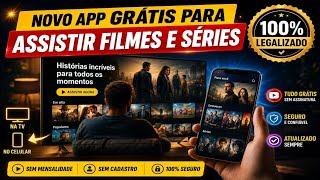 NOVO APLICATIVO GRÁTIS PARA ASSISTIR FILMES E SÉRIES MELHOR QUE YOUCINE 100% LEGAL (ATUALIZADO 2026)