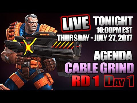 CABLE GRIND - ROUND 1 DAY 1 || Marvel: Contest of Champions