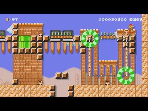 ドア ・ ドア ・ ドア ! by イチロー - Super Mario Maker 2 - No Commentary 1by 1bz