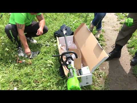 Миниатюра изображения товара Триммер аккумуляторный Greenworks 40В / 1301507 (без акб и зу)