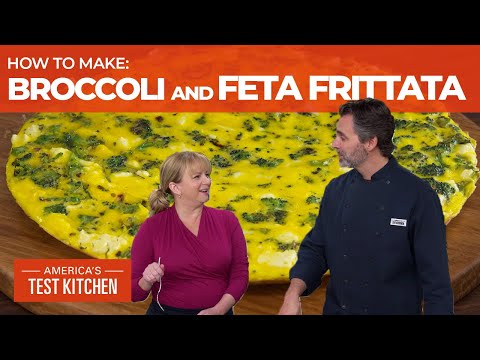 How to Make a Veggie-Packed Broccoli and Feta Frittata
