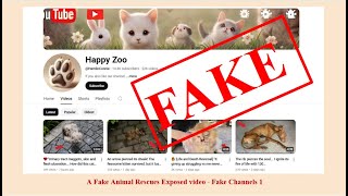Happy Zoo - A Scam Fake Animal Rescue Channel.