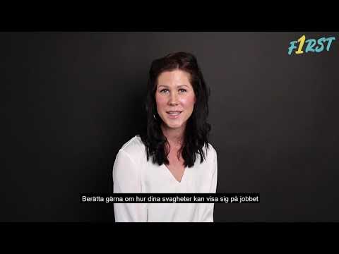 Vanliga intervjufrågor: Vilka är dina svagheter? | Intervjufrågor med experterna på First!