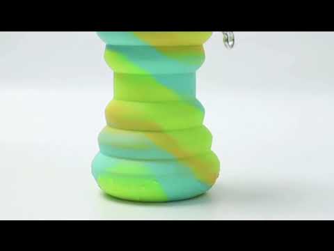 600 ml Foldable Silicone Sipper water bottle for women, girls & men