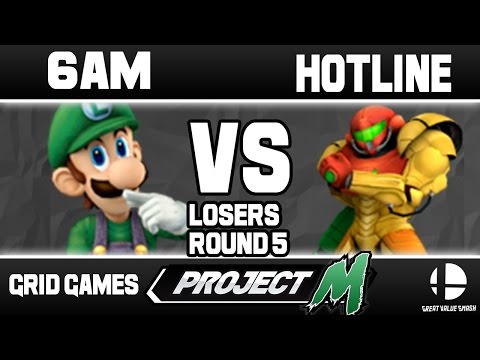 6am (Luigi) VS Hotline (Samus) | Grid Weekly Losers Round 5