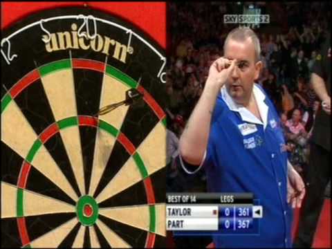 Premier League Darts 2008 - Week 7 - Phil Taylor v John Part pt. 1
