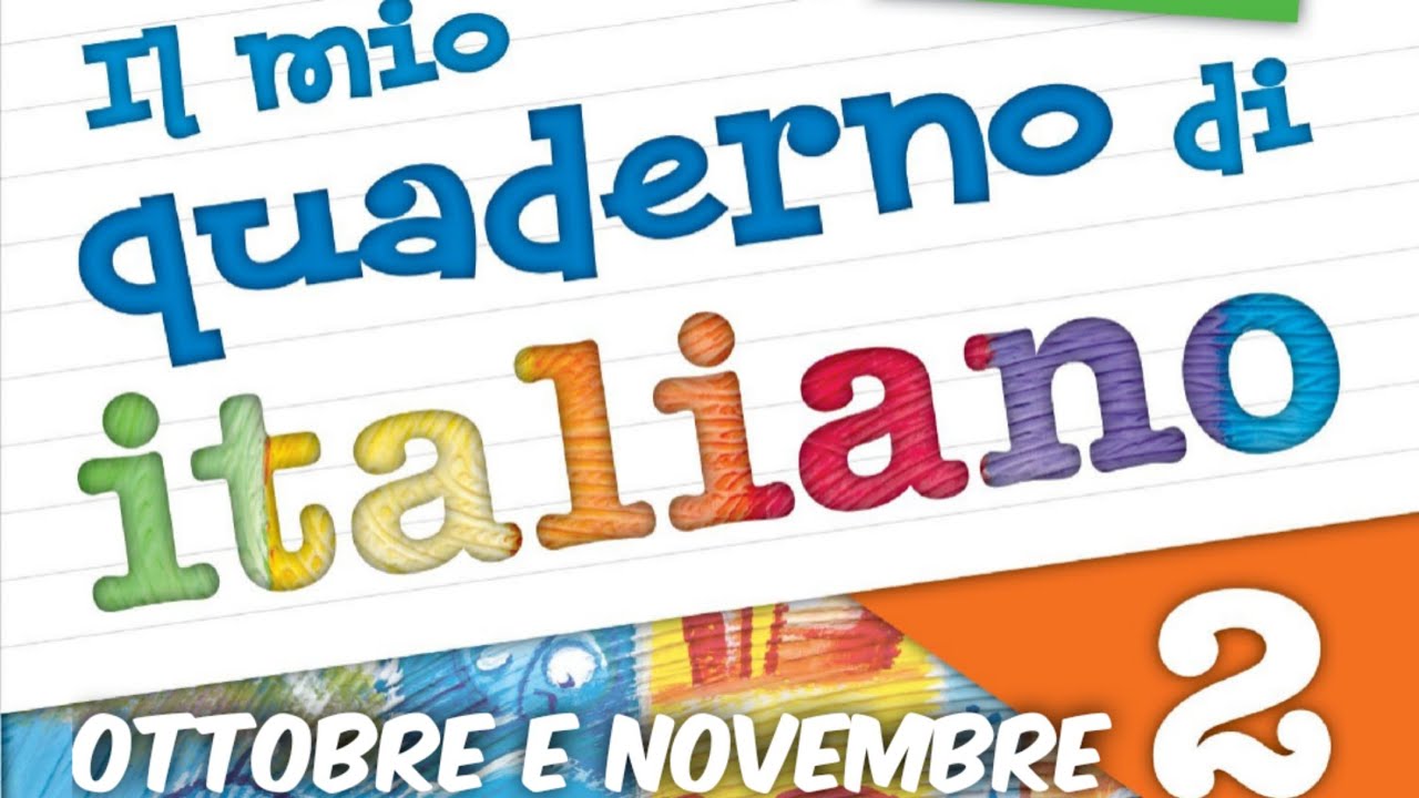 Quaderno di italiano classe seconda. Didattica ottobre e novembre 🍂🍄🦉🎃🌬️☔