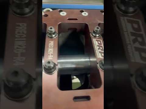 Nissan RB26 engine block getting line bored.