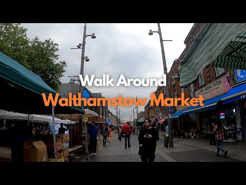 Walk Around Walthamstow Market | London | 4K HDR