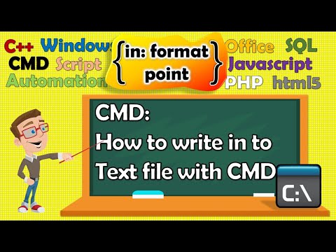 Come scrivere dentro un file di testo con CMD