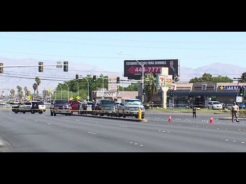 Vegas PD: Pedestrian killed in crash involving bus at Sahara, Eastern