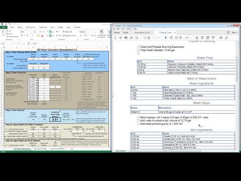 Homebrewing - Water Adjustments