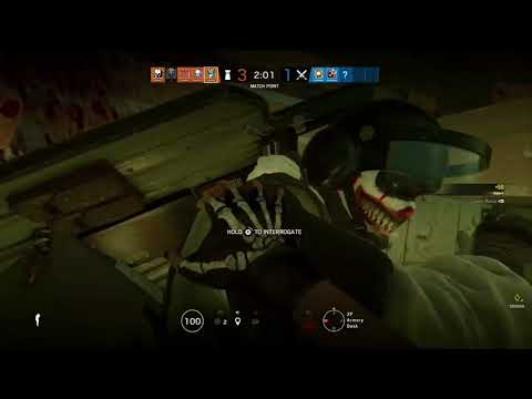 Rainbow 6: Siege; Sneaky Caveira Spot and Sledge Kill