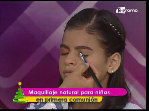 Maquillaje natural para niñas en primera comunión
