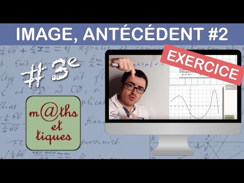 EXERCICE : Lire graphiquement une image et un antécédent - Troisième