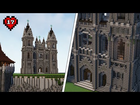 Insane Solo Cathedral Build | Minecraft Hardcore Ep #17