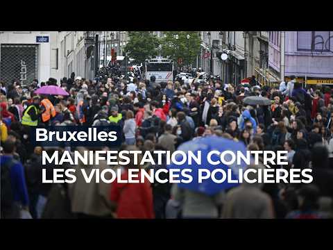 À Bruxelles, manifestation contre les violences policières - RTBF Info