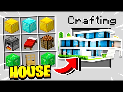 How to CRAFT a HOUSE in MINECRAFT!