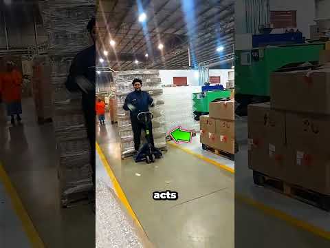 Forklift operator vs regular worker (no comparison) #shorts #logistics #skills