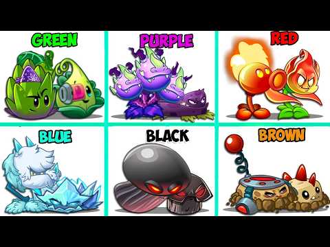 Random 20 Pair Team Colorful Plants Battlez - Who Will WIn? - Pvz 2 Team Plant Vs Team Plant