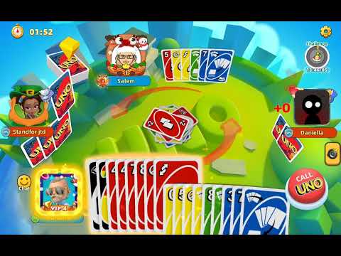 UNO! MOBILE GAME! playing with Salem BUT MY UNLUCKY DESTROY EVERYTHING!