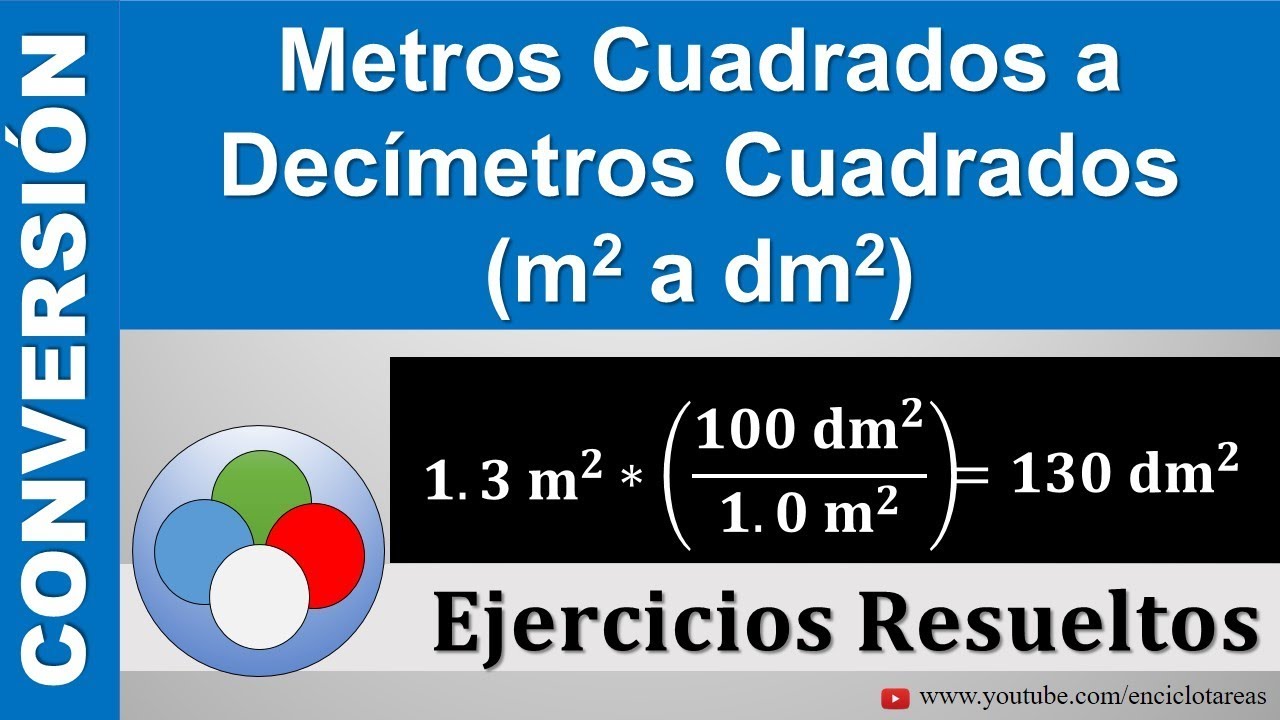 Metros Cuadrados a Decímetros Cuadrados (m2 a dm2) Muy sencillo