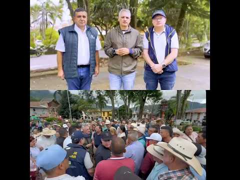 El gobernador de Antioquia visitó Pueblorrico, municipio afectado por las fuertes lluvias #noticias