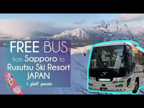 FREE Bus from Sapporo to Rusutsu resort/ski field JAPAN, Hokkaido! resort guide 2024/2025 🗾🏂🗻
