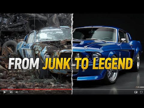 Thumbnail for ASMR Car Restoration Full Rebuild of Abandoned Blue 1967 Shelby GT500 | Cleaning & Engine Rebuild by Ford Mustang, video, Car, vide